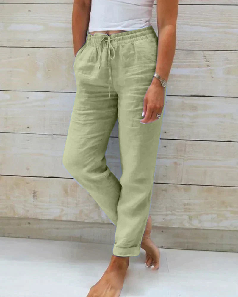 Ulia | Lightweight Linen Trousers