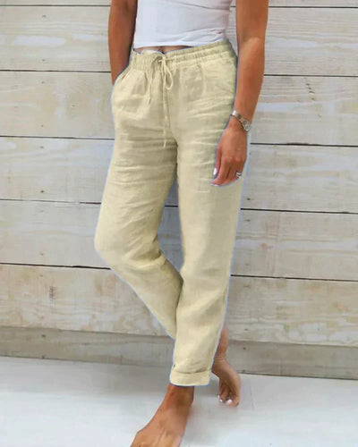 Ulia | Lightweight Linen Trousers