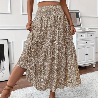 Malika | Tiered Floral Maxi Skirt