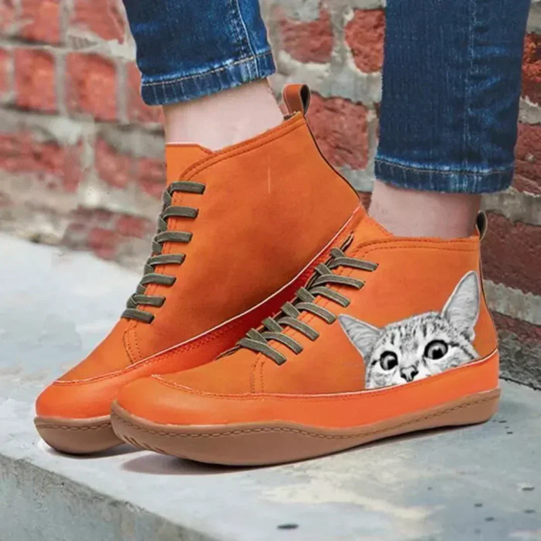 Waverly | Leather Cat Boots