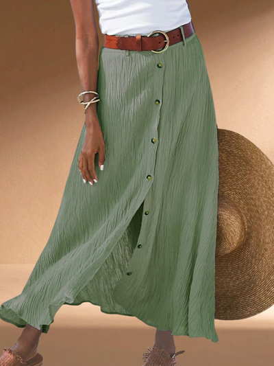 Syndy | Flowy Buttoned Skirt