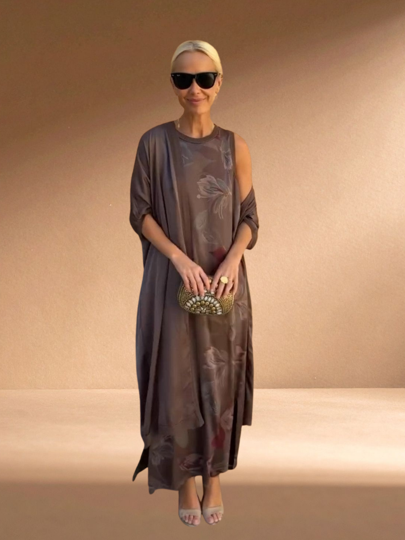 Dahlia | Long Dress With Matching Shawl