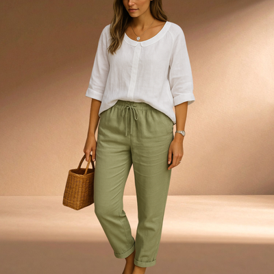 Eloise | Summer Linen Trousers