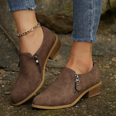 Bronte | Zip-Up Ankle Boots