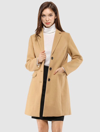 Wool Coat | Classic Cut with Collar