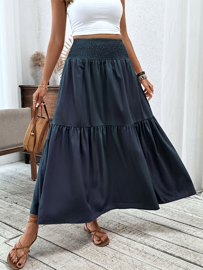 Malika | Tiered Floral Maxi Skirt