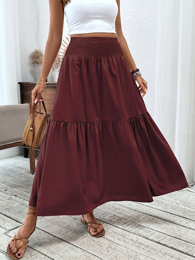 Malika | Tiered Floral Maxi Skirt