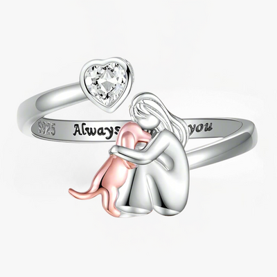 Waverly | Dog Embrace Ring (Rose)