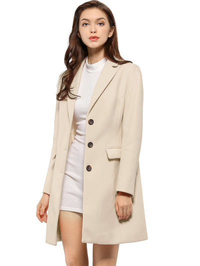 Wool Coat | Classic Cut with Collar